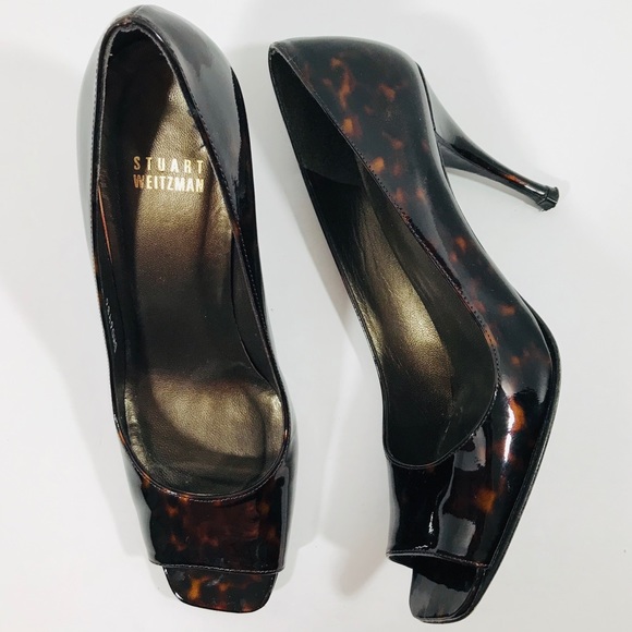 stuart weitzman tortoise shell pumps